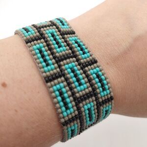 Loom Beaded Bracelets Block Pattern